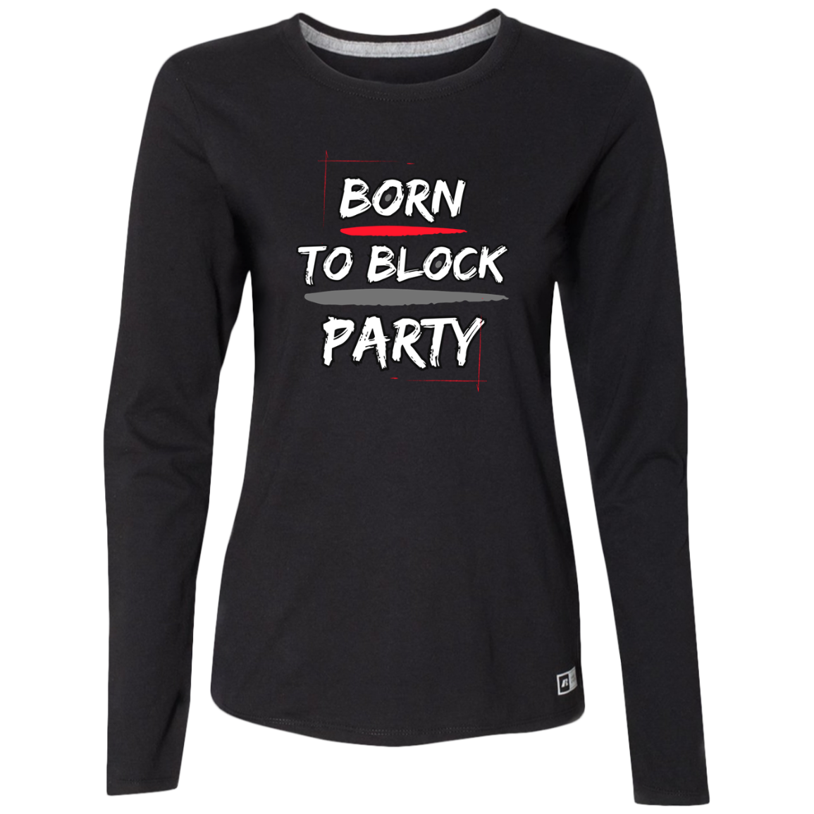 BLOCKPARTY Ohio State Ladies’ Essential Dri-Power Long Sleeve Tee