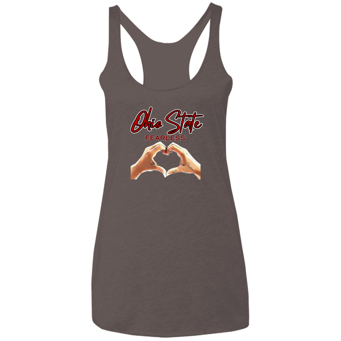 FEARLESS Ohio State Ladies' Triblend Racerback Tank