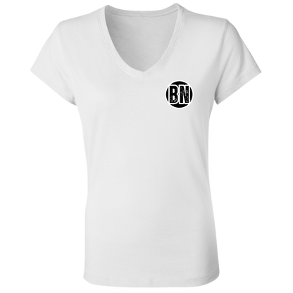 BUCK OFF Ohio State Ladies' Jersey V-Neck T-Shirt