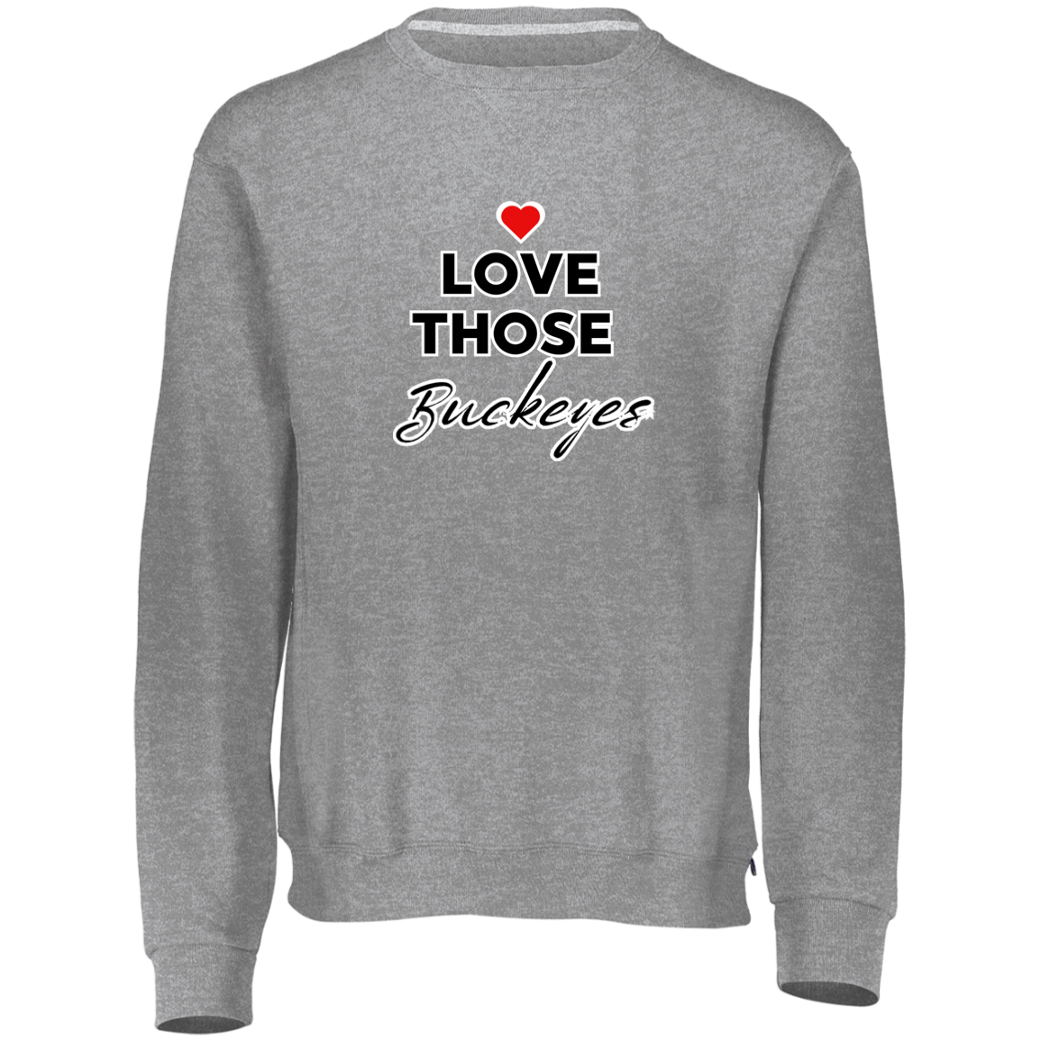 LOVEBUCKS Ohio State Dri-Power Fleece Crewneck Sweatshirt