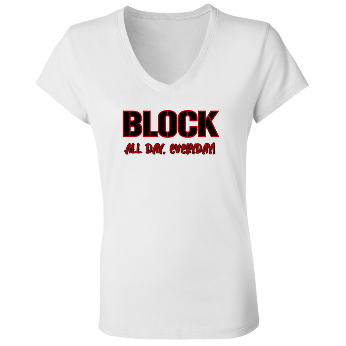 ALLDAY Ohio State Ladies' Jersey V-Neck T-Shirt