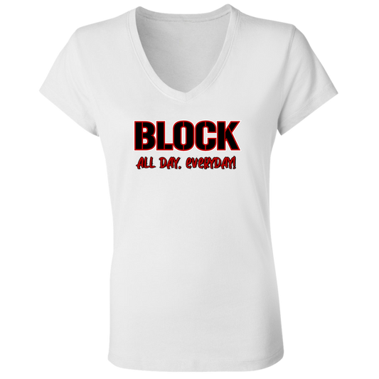 ALLDAY Ohio State Ladies' Jersey V-Neck T-Shirt