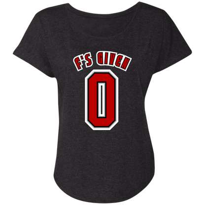 F'SGIVEN + SCHEDULE Ohio State Ladies' Triblend Dolman Sleeve