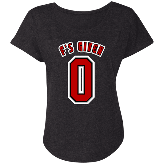 F'SGIVEN + SCHEDULE Ohio State Ladies' Triblend Dolman Sleeve