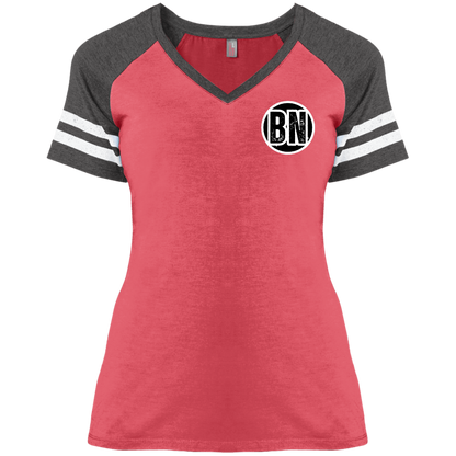 BUCK OFF Ohio State Ladies' Game V-Neck T-Shirt