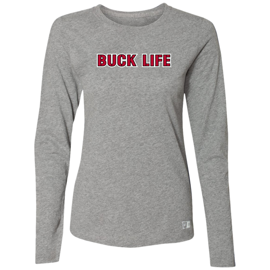 BUCKLIFE Ohio State Ladies’ Essential Dri-Power Long Sleeve Tee