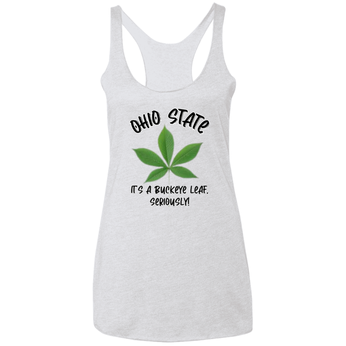 SERIOUSLY Ohio State Ladies' Triblend Racerback Tank