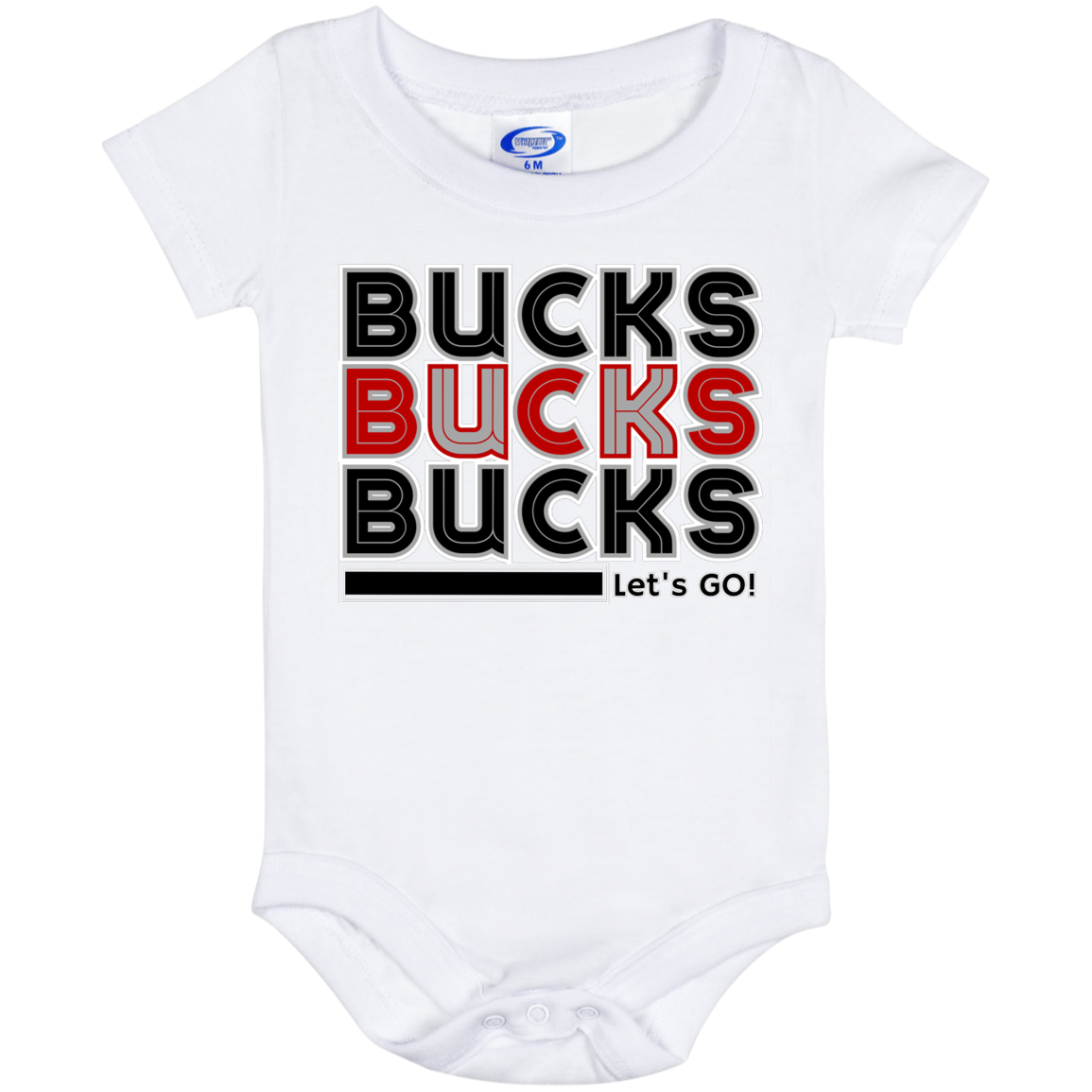 BUCKS Ohio State Baby Onesie 6 Month