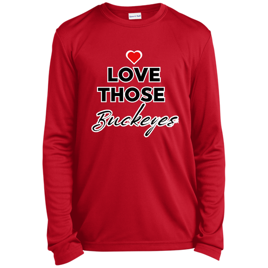 THOSE Ohio State Youth Long Sleeve Performance Tee