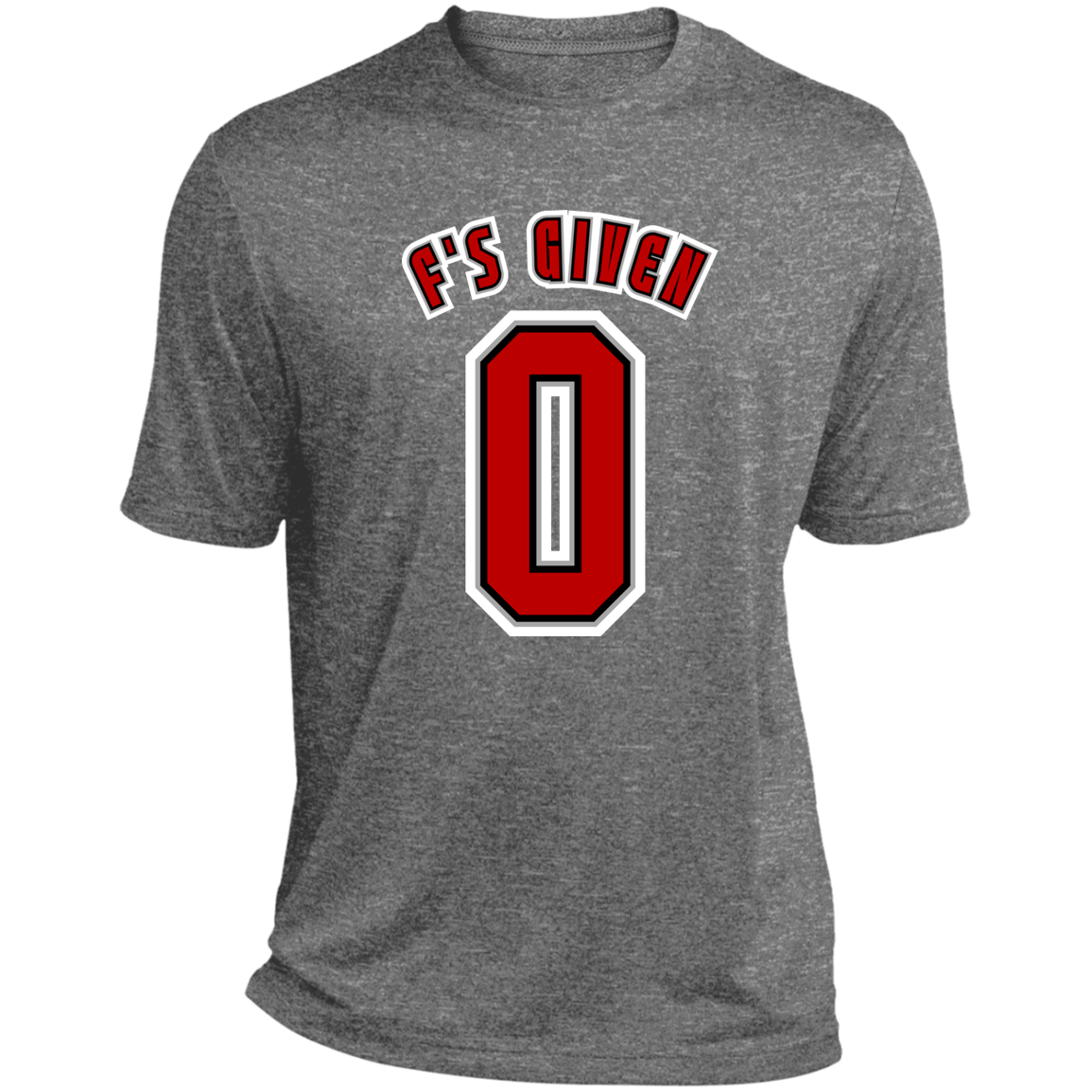 F'SGIVEN Ohio State Heather Performance Tee