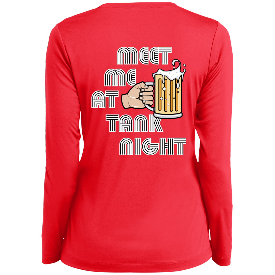 TANK NIGHT Ohio State Ladies’ Long Sleeve Performance V-Neck Tee