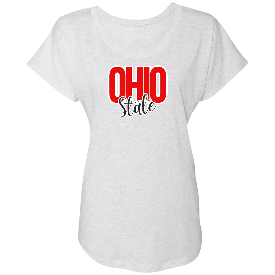 OHSTATE Ohio State Ladies' Triblend Dolman Sleeve