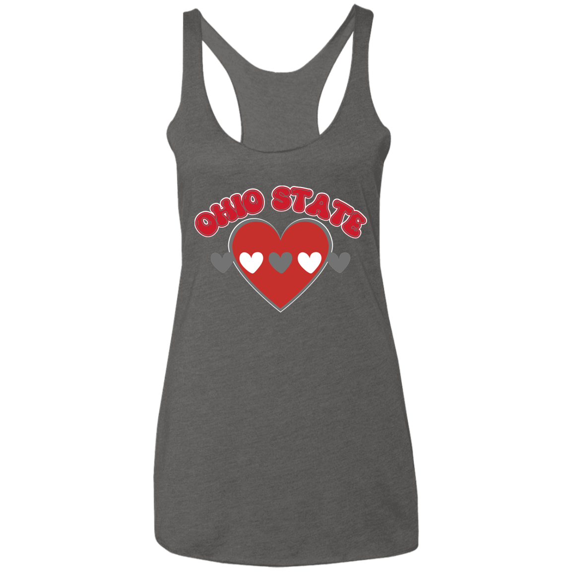 LOVE Ohio State Ladies' Triblend Racerback Tank