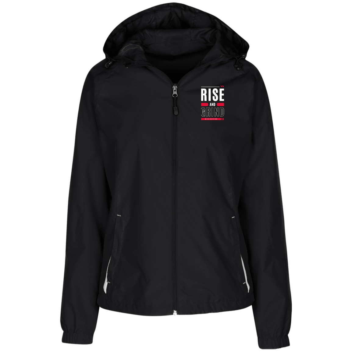 GRIND Ohio State Ladies' Jersey-Lined Hooded Windbreaker