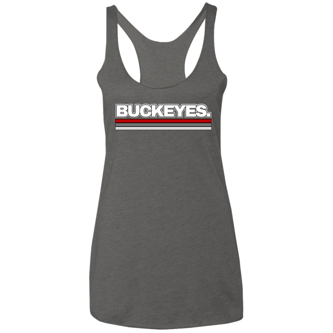 BUCKEYES. Ohio State Ladies' Triblend Racerback Tank