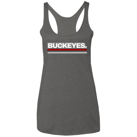 BUCKEYES. Ohio State Ladies' Triblend Racerback Tank