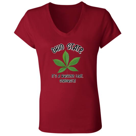 SERIOUSLY Ohio State Ladies' Jersey V-Neck T-Shirt