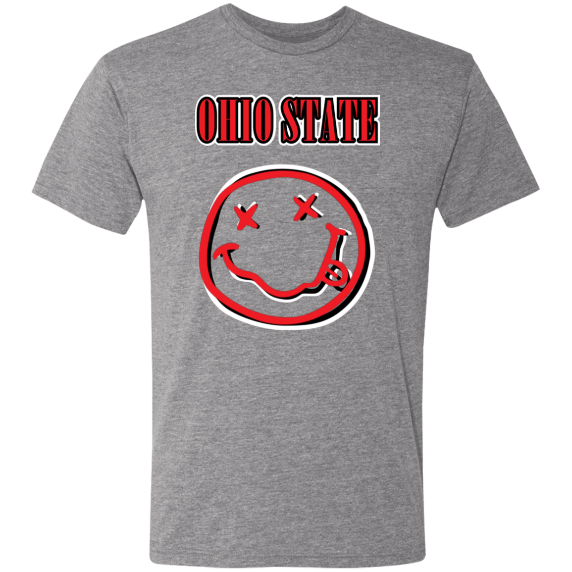 TEAMSPIRIT Ohio State Men's Triblend T-Shirt