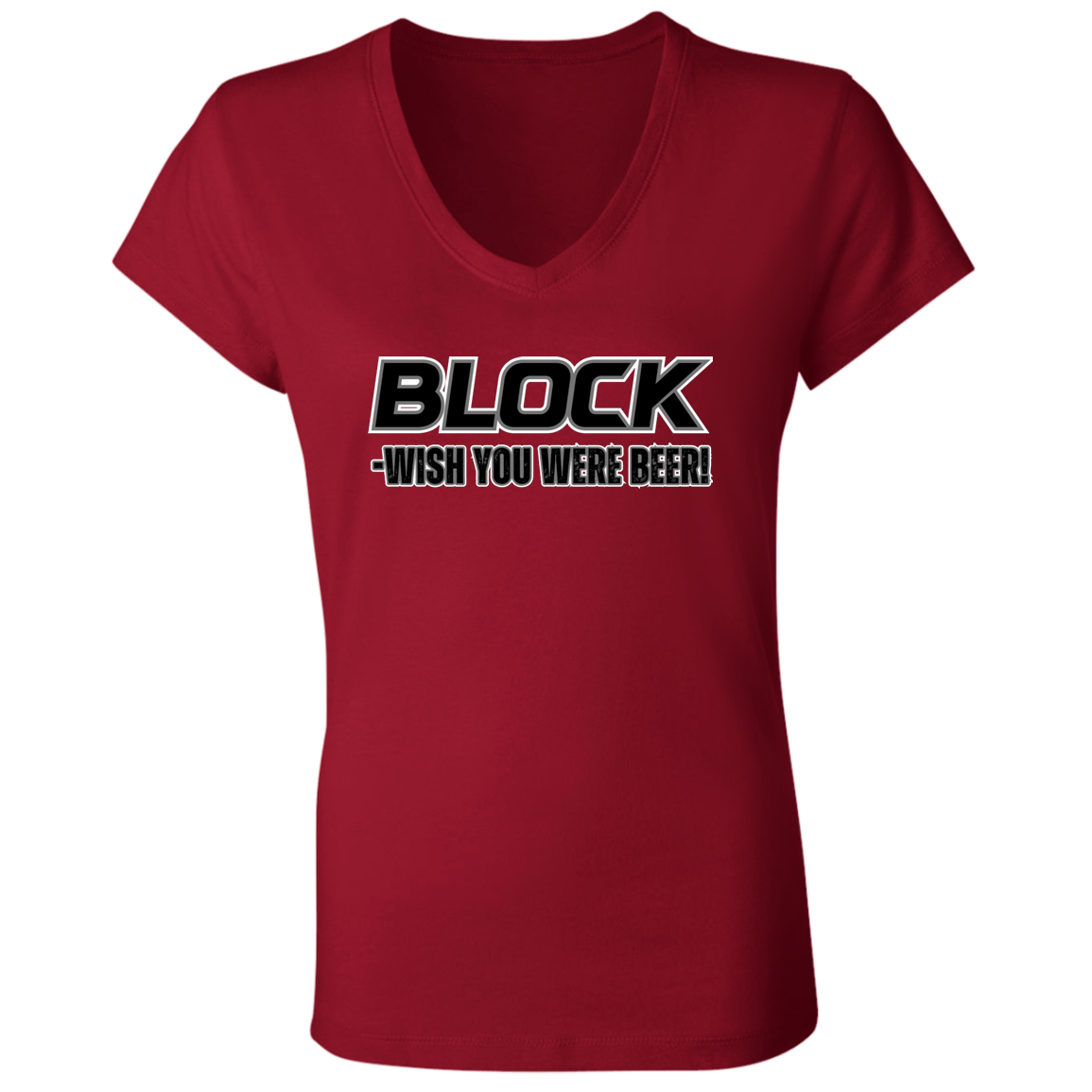 BEER Ohio State Ladies' Jersey V-Neck T-Shirt