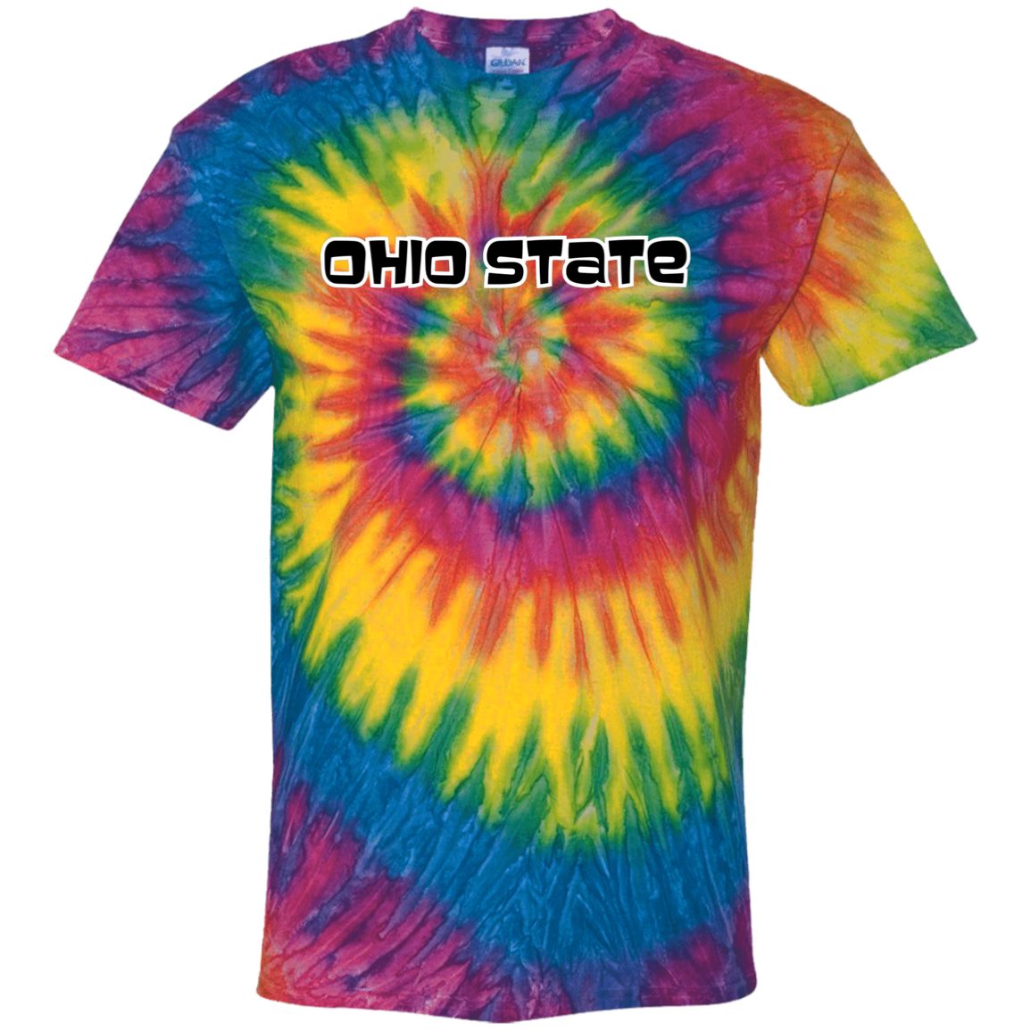 80'S Ohio State 100% Cotton Tie Dye T-Shirt