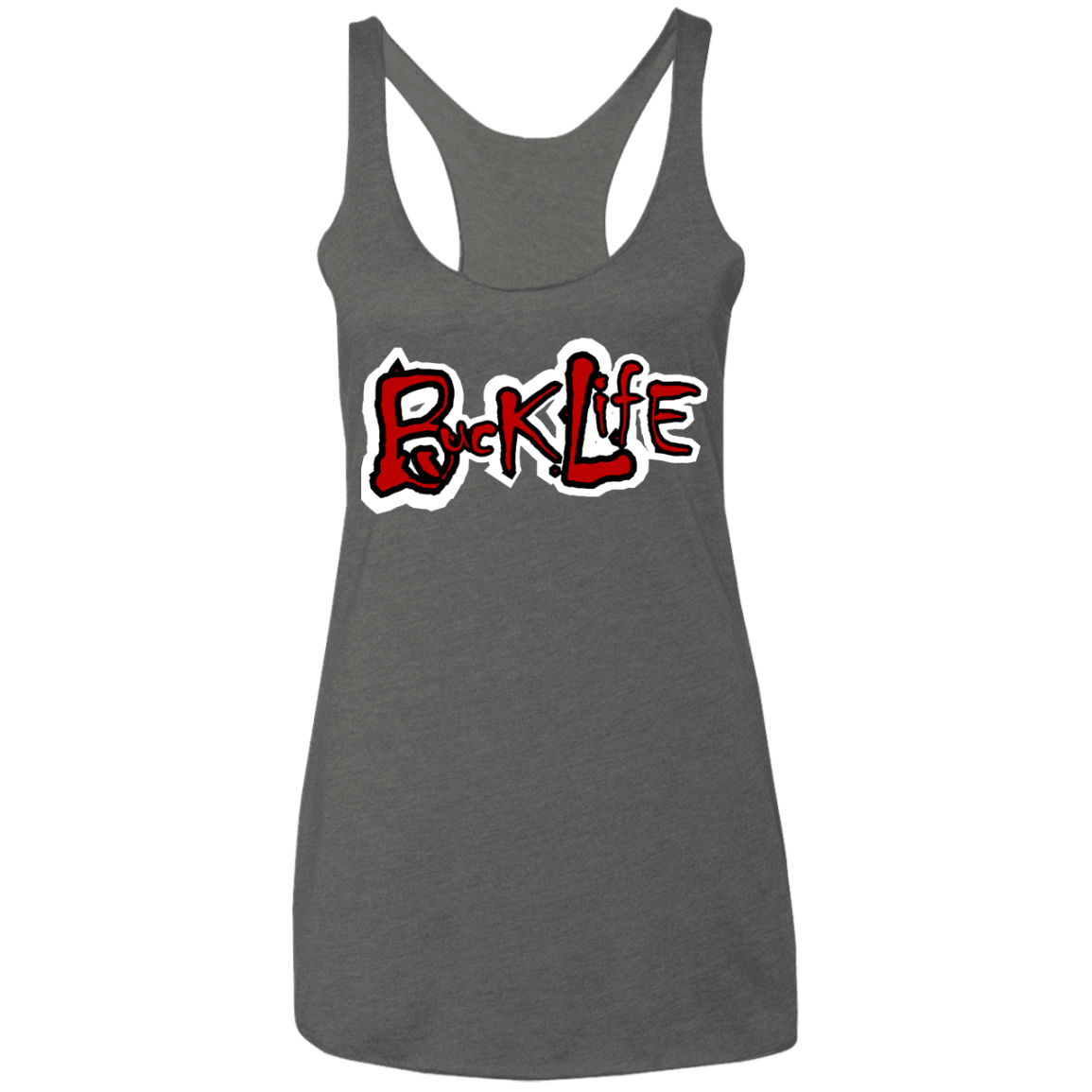 BUCK LIFE Ohio State Ladies' Triblend Racerback Tank