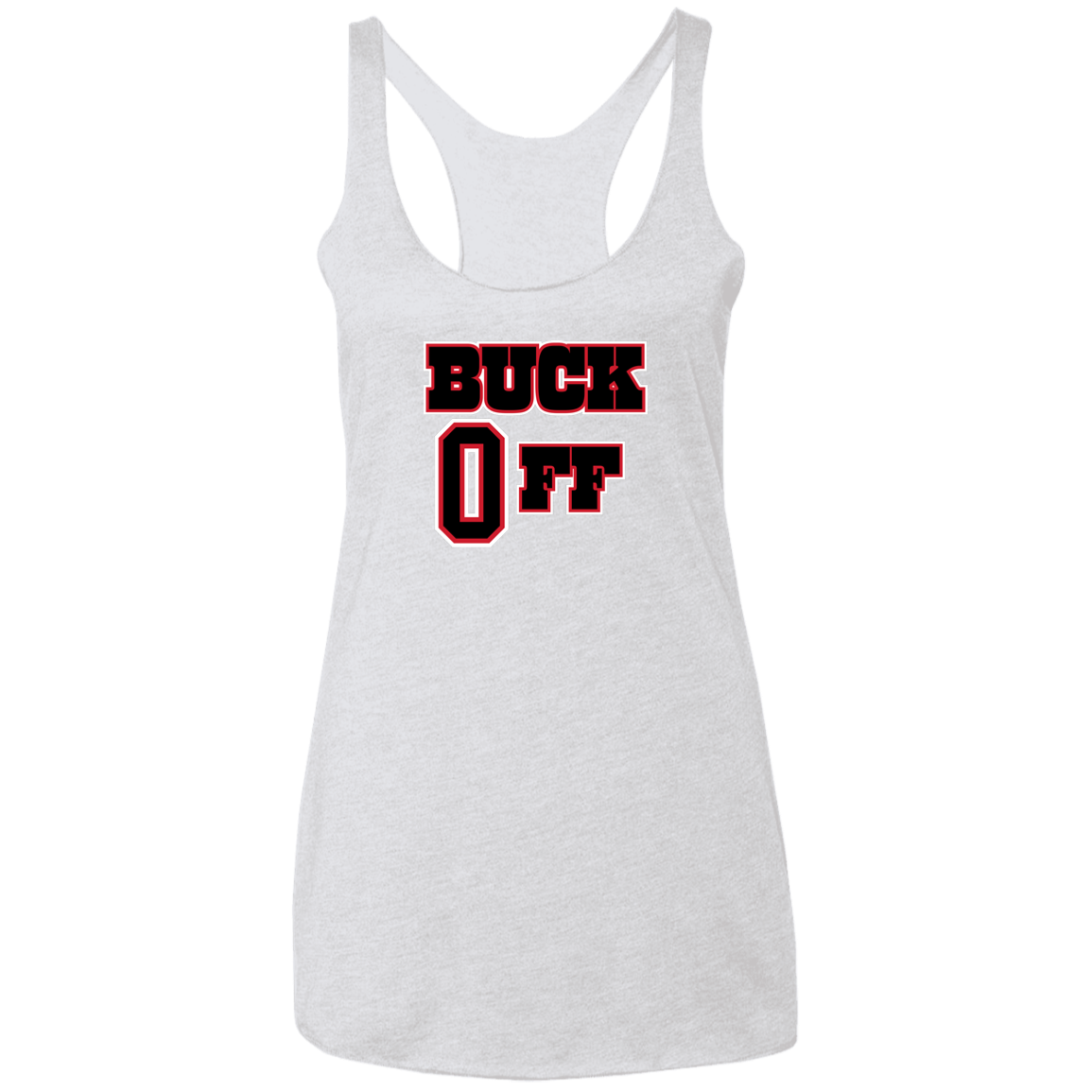 BUCKOFF Ohio State Ladies' Triblend Racerback Tank