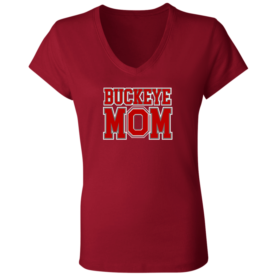 BM Ohio State Ladies' Jersey V-Neck T-Shirt