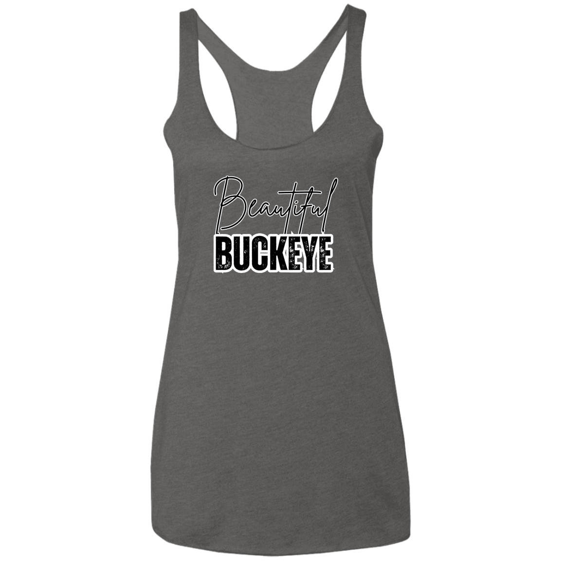 BEAUTIFUL Ohio State Ladies' Triblend Racerback Tank