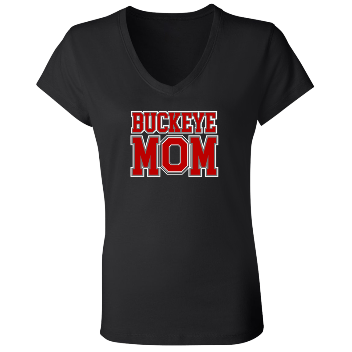 BM Ohio State Ladies' Jersey V-Neck T-Shirt