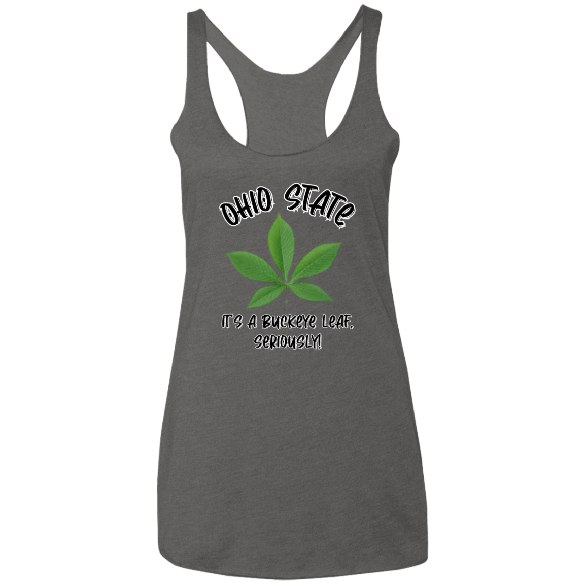 SERIOUSLY Ohio State Ladies' Triblend Racerback Tank