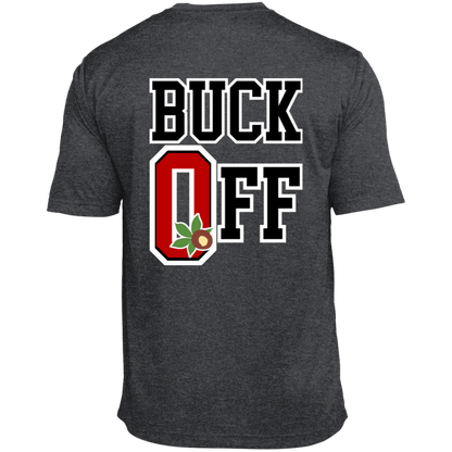 BUCK OFF Ohio State Heather Performance Tee