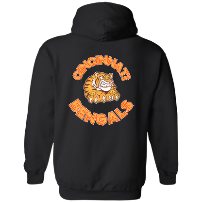 Cincinnati RETRO Zip Up Hooded Sweatshirt