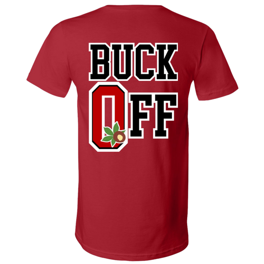 BUCK OFF Ohio State Unisex Jersey SS V-Neck T-Shirt