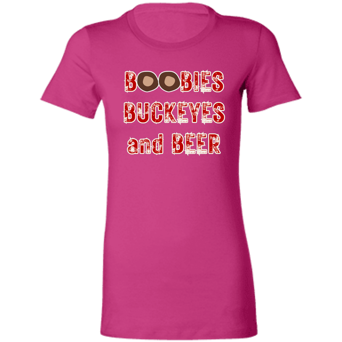 BOOBIES Ohio State Ladies' Favorite T-Shirt