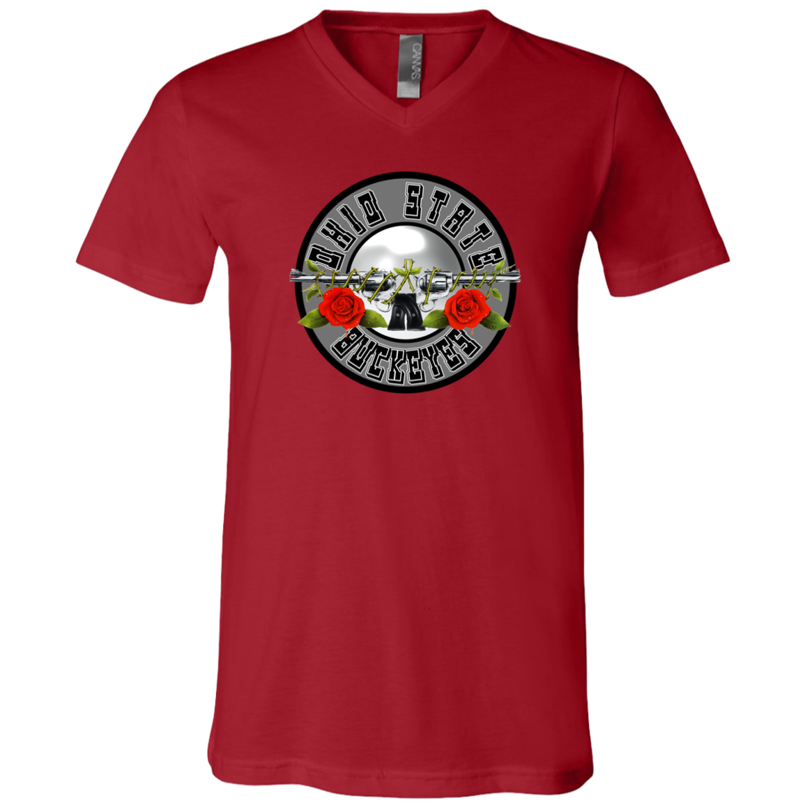 OBSESSION Ohio State Unisex Jersey SS V-Neck T-Shirt