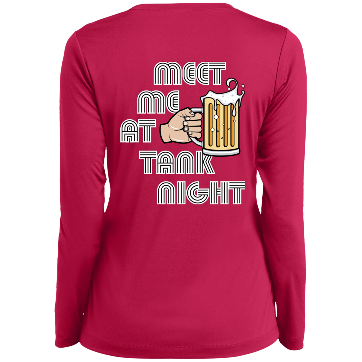 TANK NIGHT Ohio State Ladies’ Long Sleeve Performance V-Neck Tee