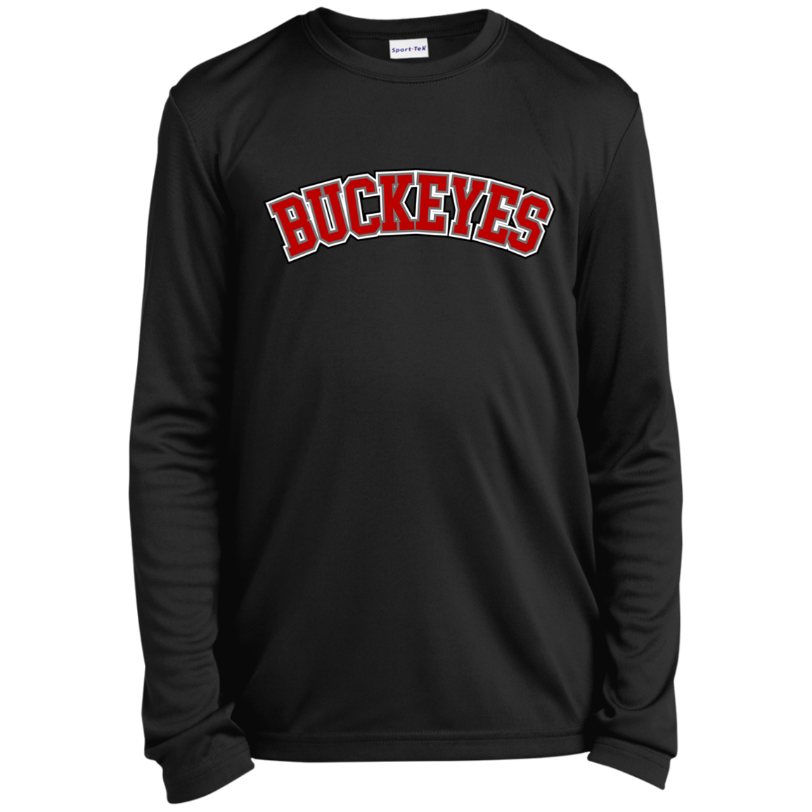 BUCKEYES Ohio State Youth Long Sleeve Performance Tee