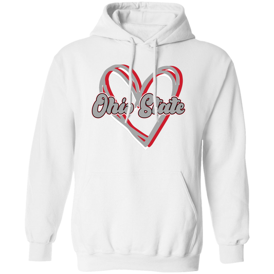 HEART Ohio State Pullover Hoodie