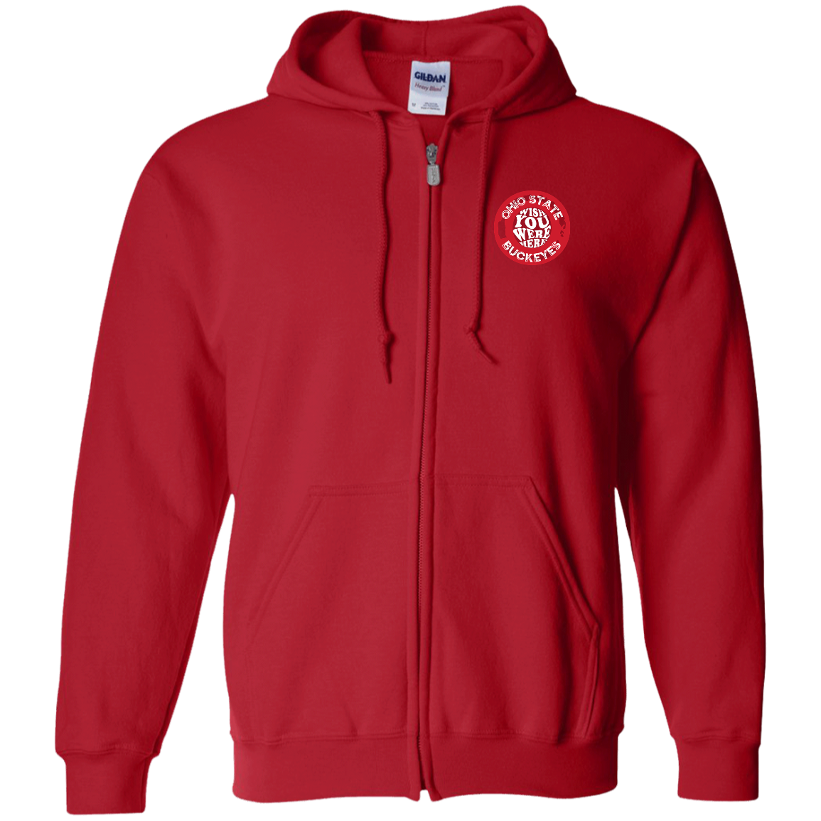 WISH Ohio State Zip Up Hooded Sweatshirt