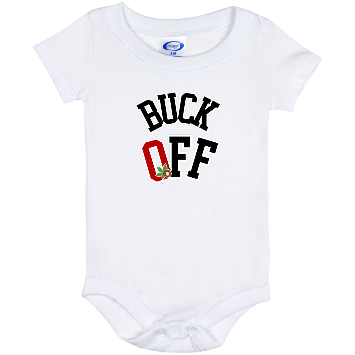 BUCKOFF Ohio State Baby Onesie 6 Month