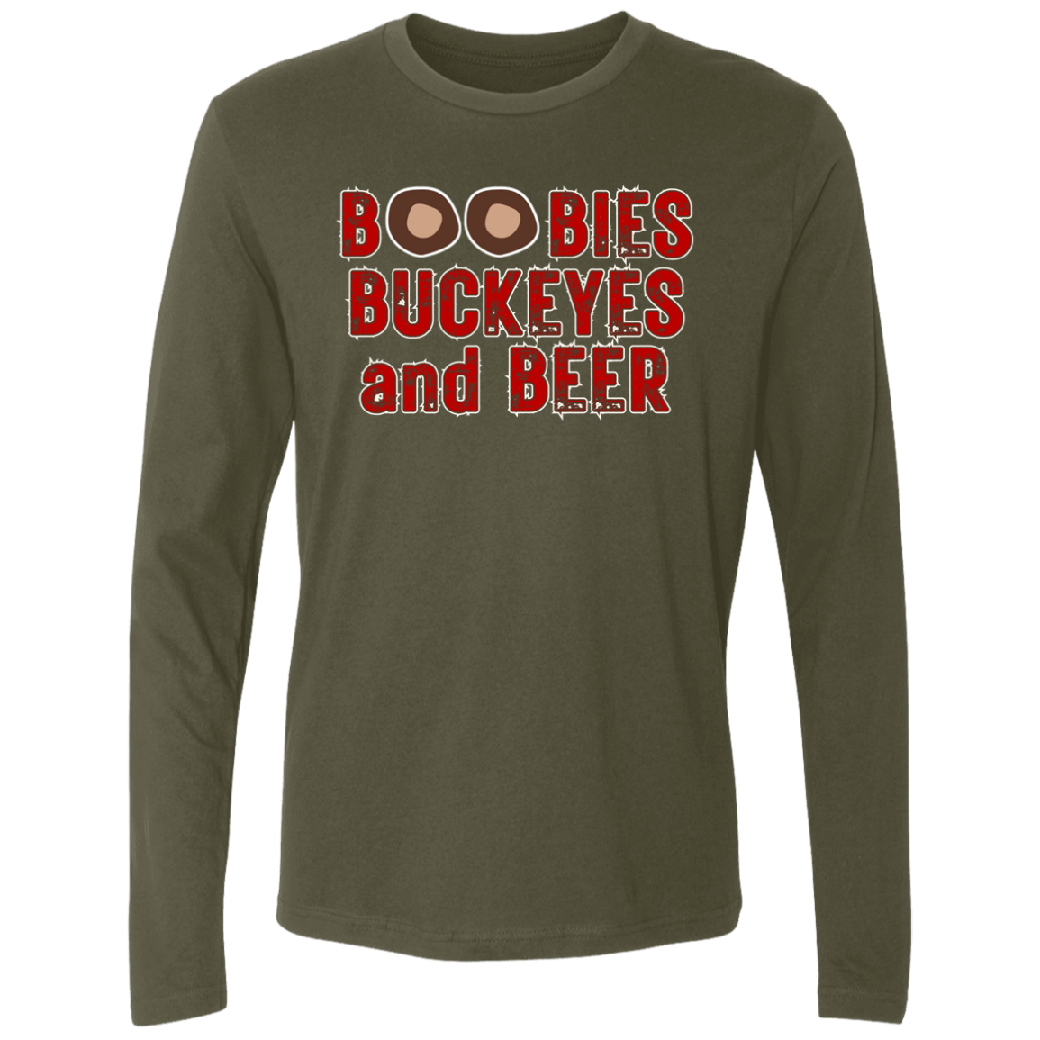 BOOBS Ohio State Men's Premium LS