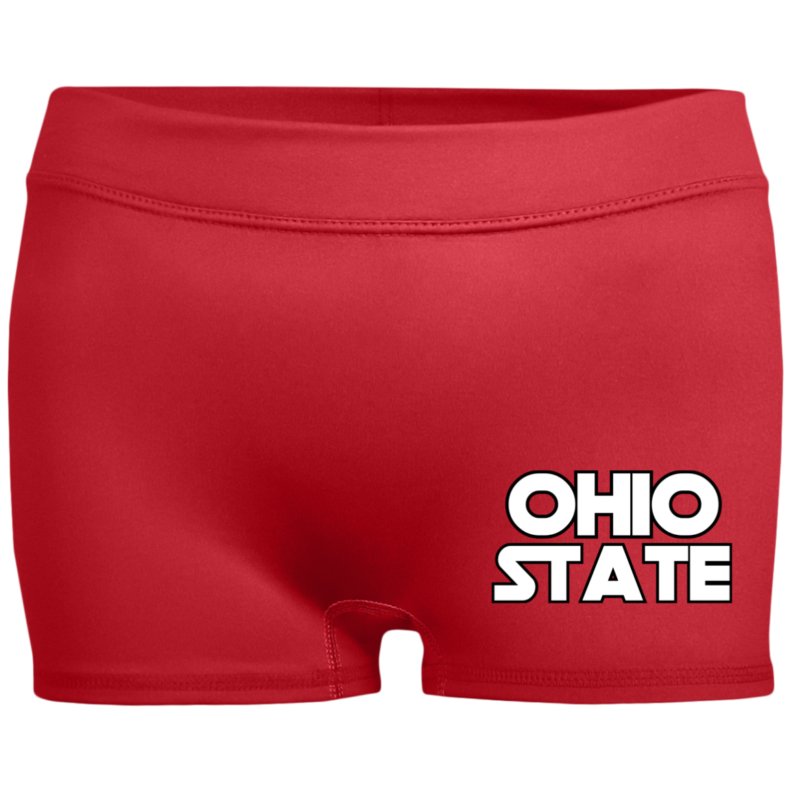 STAR Ohio State Ladies' Fitted Moisture-Wicking 2.5 inch Inseam Shorts