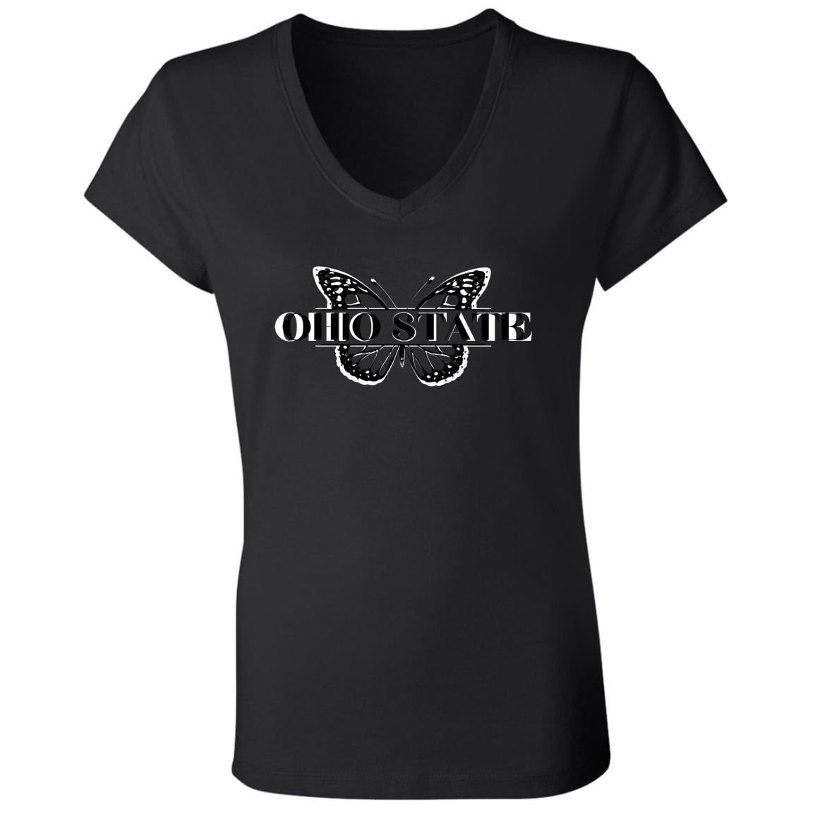 BUTTERLY Ohio State Ladies' Jersey V-Neck T-Shirt