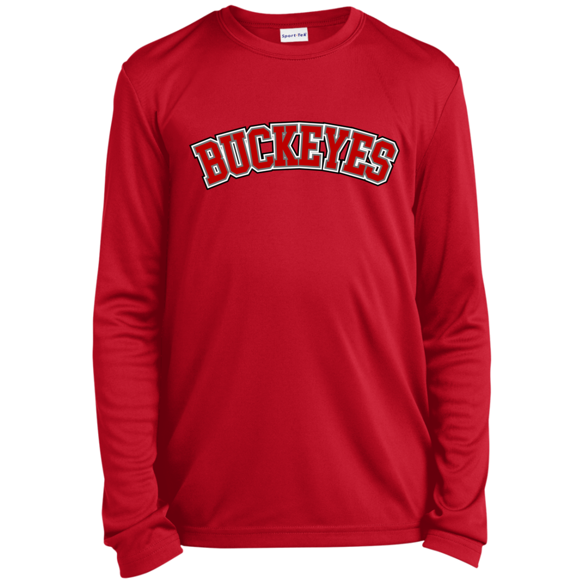 BUCKEYES Ohio State Youth Long Sleeve Performance Tee