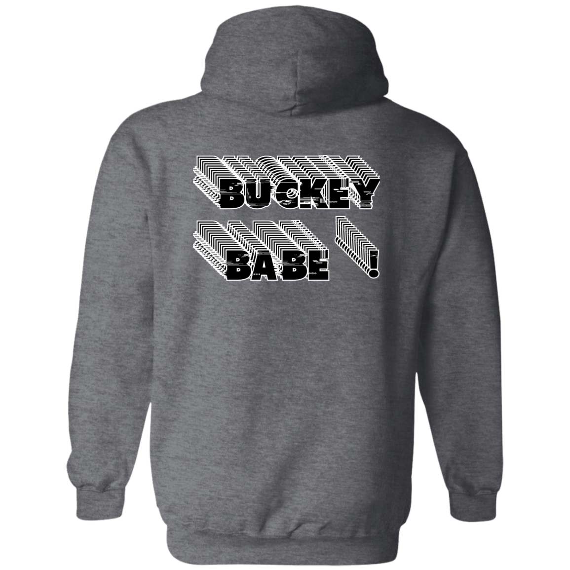 BUCKEYEBABE Ohio State Zip Up Hooded Sweatshirt