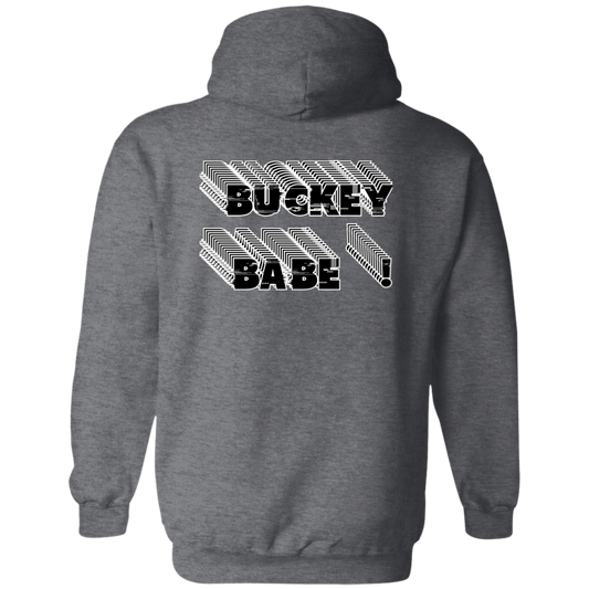 BUCKEYEBABE Ohio State Zip Up Hooded Sweatshirt