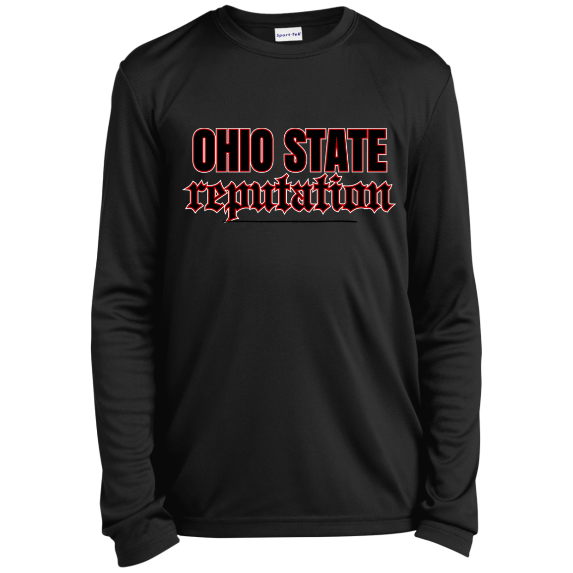 REPUTATION Ohio State Youth Long Sleeve Performance Tee