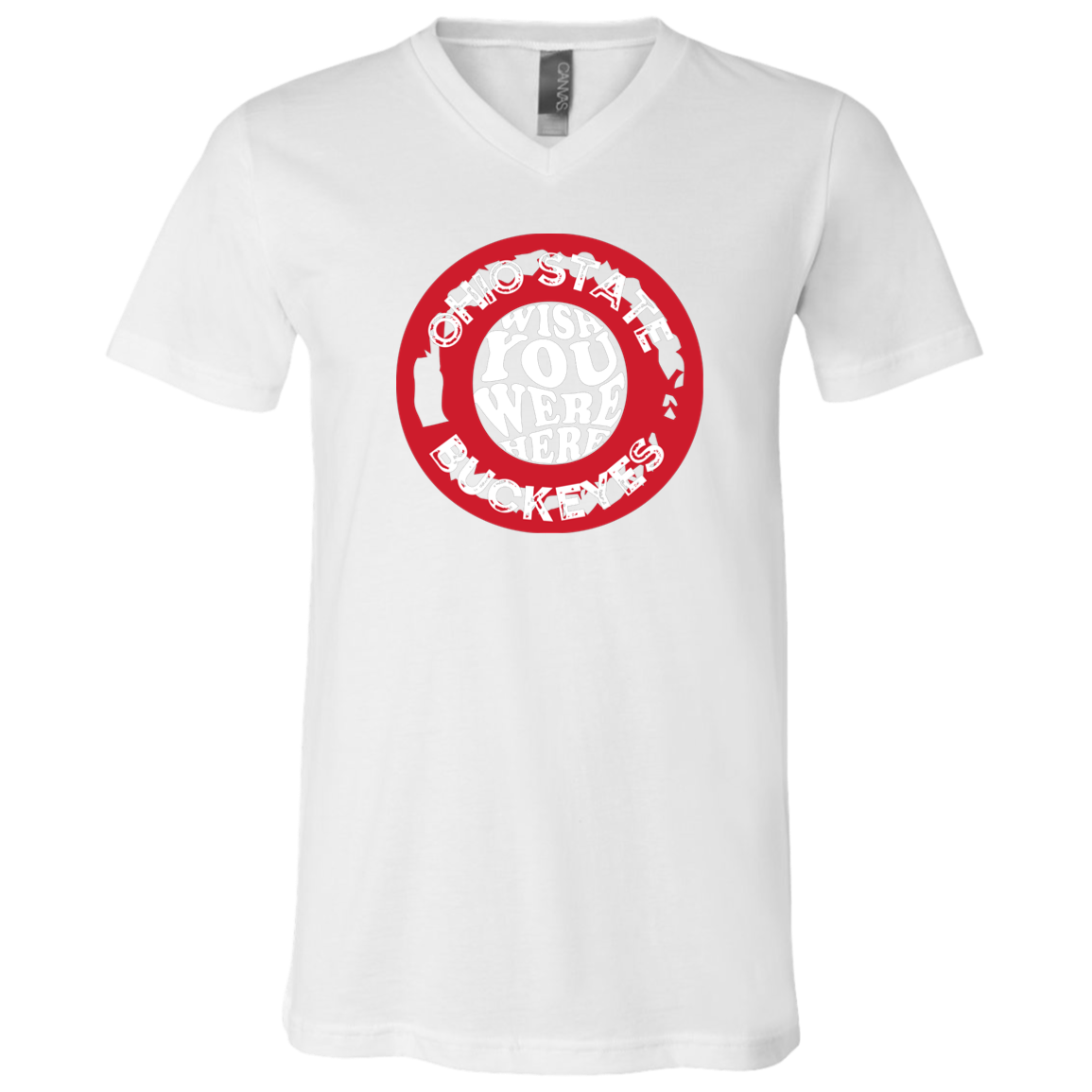 WISH Ohio State Unisex Jersey SS V-Neck T-Shirt