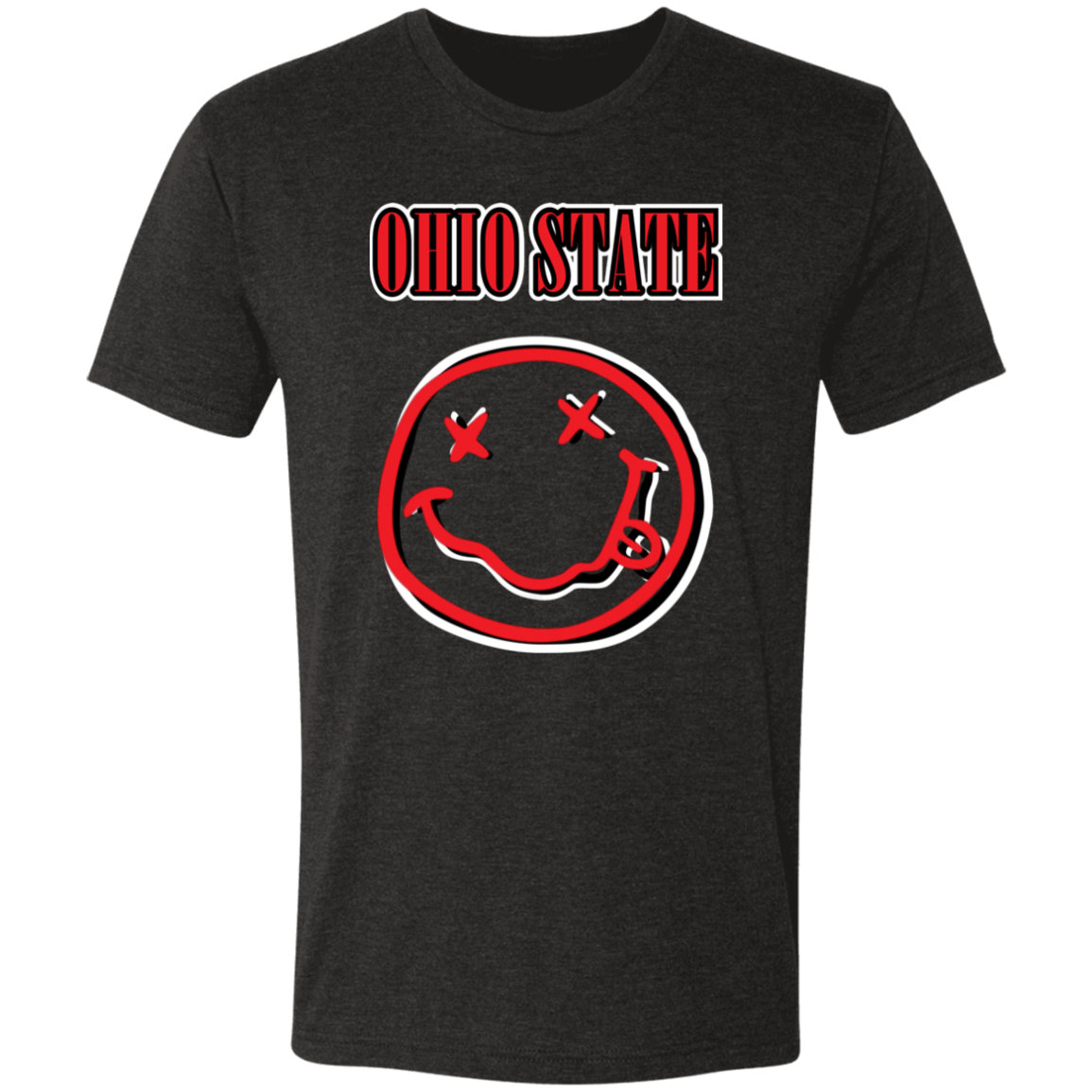 TEAMSPIRIT Ohio State Men's Triblend T-Shirt