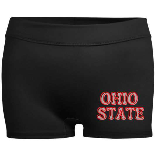 STATE Ohio State Ladies' Fitted Moisture-Wicking 2.5 inch Inseam Shorts